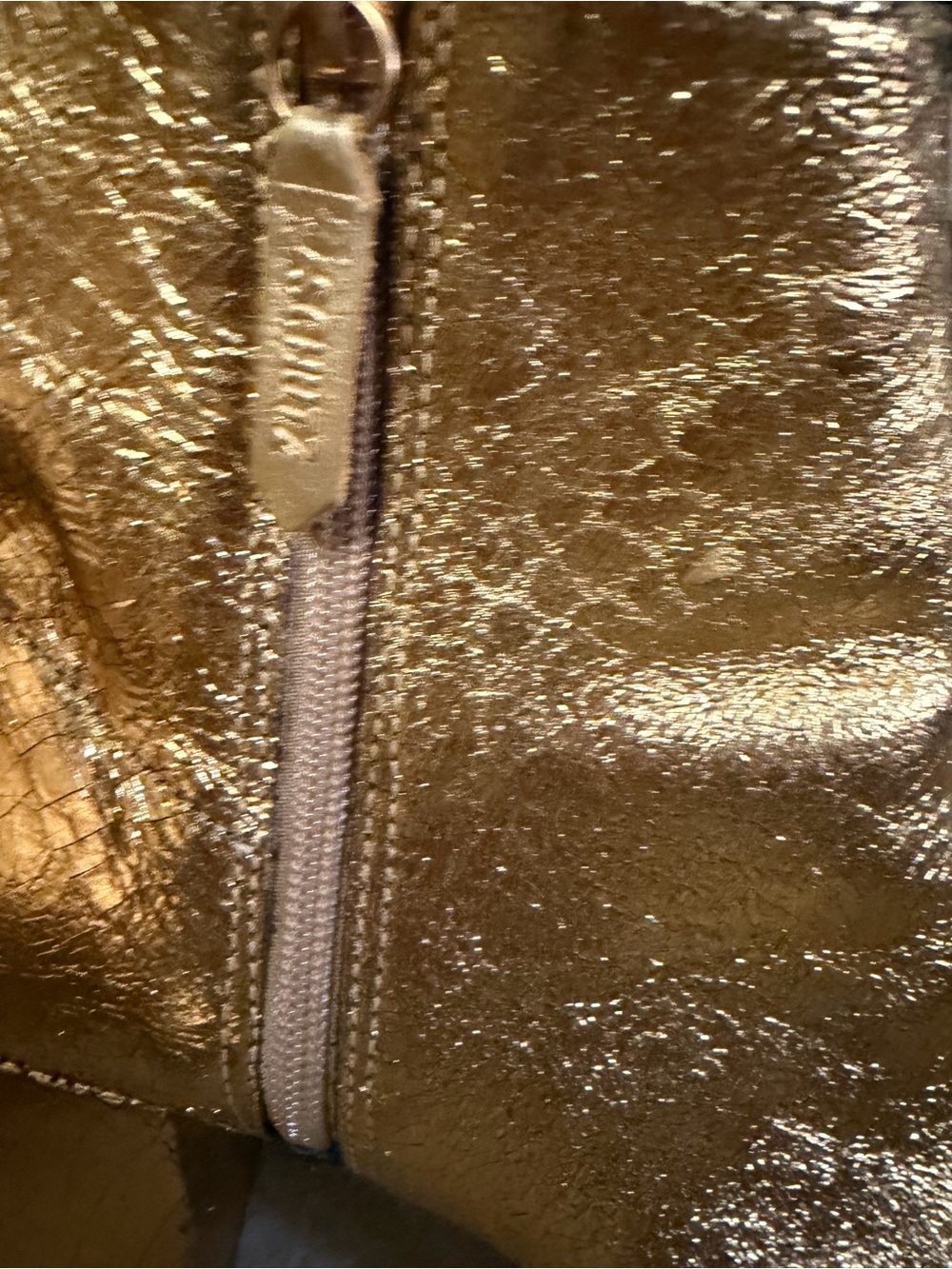 Schutz Good Fortune Metallic Gold Ankle Boots Size 9.5B Sold Out - Picture 3 of 6